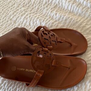 Tory Burch Tan Leather Sandals
